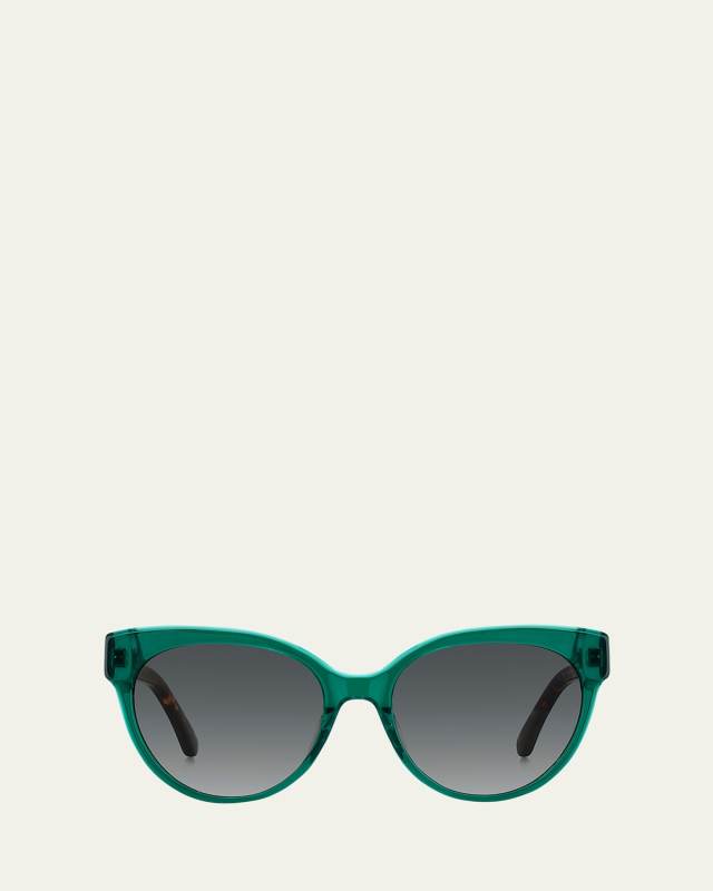 aubriela acetate round sunglasses